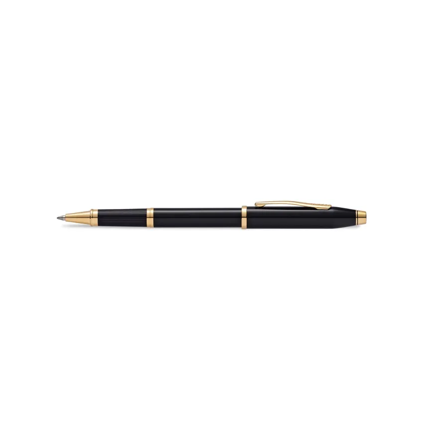 Cross Classic Century II Lacquer Rollerball Pen Black with 23K Gold-plated Appointments