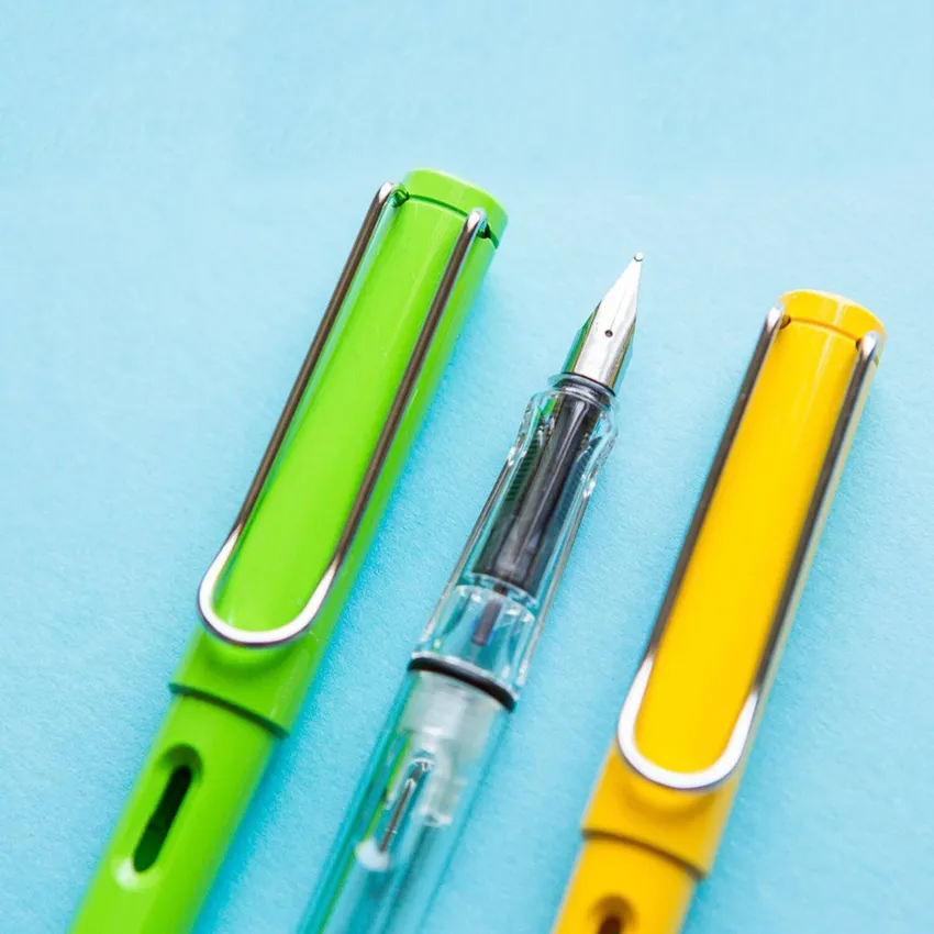 Lamy Safari 018 Fountain Pen Fine Yellow With Chrome Plated Clip