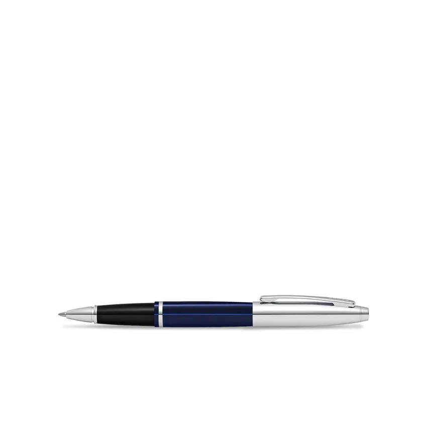 Cross AT0115-3 Calais Rollerball Pen Blue and Chrome