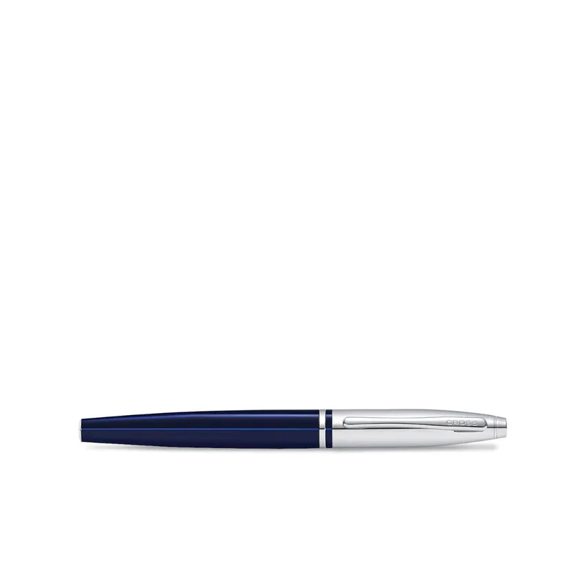 Cross AT0115-3 Calais Rollerball Pen Blue and Chrome