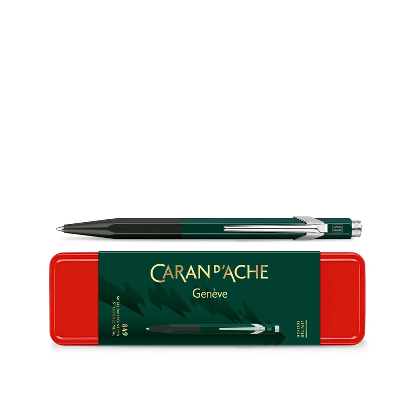 Caran d'Ache 849 Limited Edition Wonder Forest Ballpoint Pen - Green
