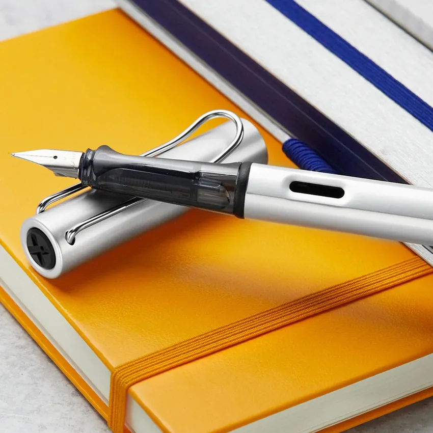 Lamy AL-star 025 Fountain Pen (Medium) - silver with Chrome Metal Clip