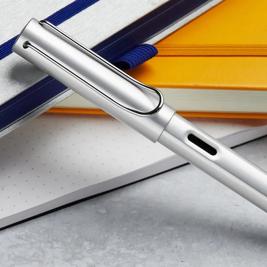 Lamy AL-star 025 Fountain Pen (Medium) - silver with Chrome Metal Clip
