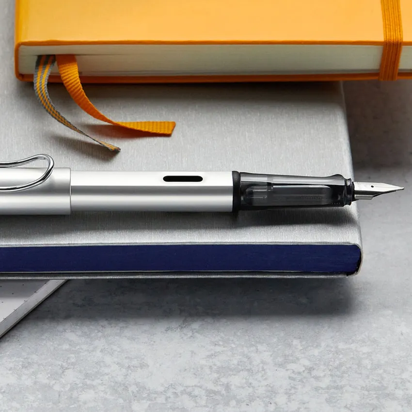 Lamy AL-star 025 Fountain Pen (Medium) - silver with Chrome Metal Clip