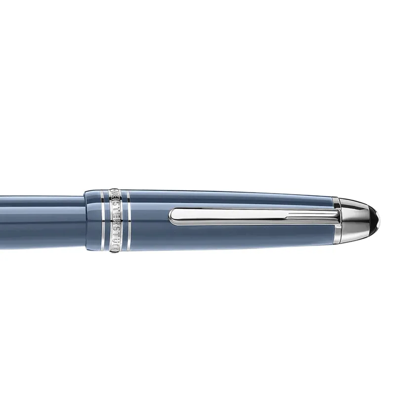 Montblanc MeisterstÃ¼ck Glacier LeGrand Fountain Pen (14K Medium) - Blue With Platinum Trims