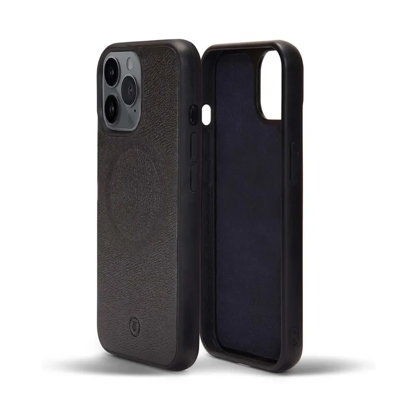 Lapis Bard Belgravia Leather iPhone 13 Pro Case - Black