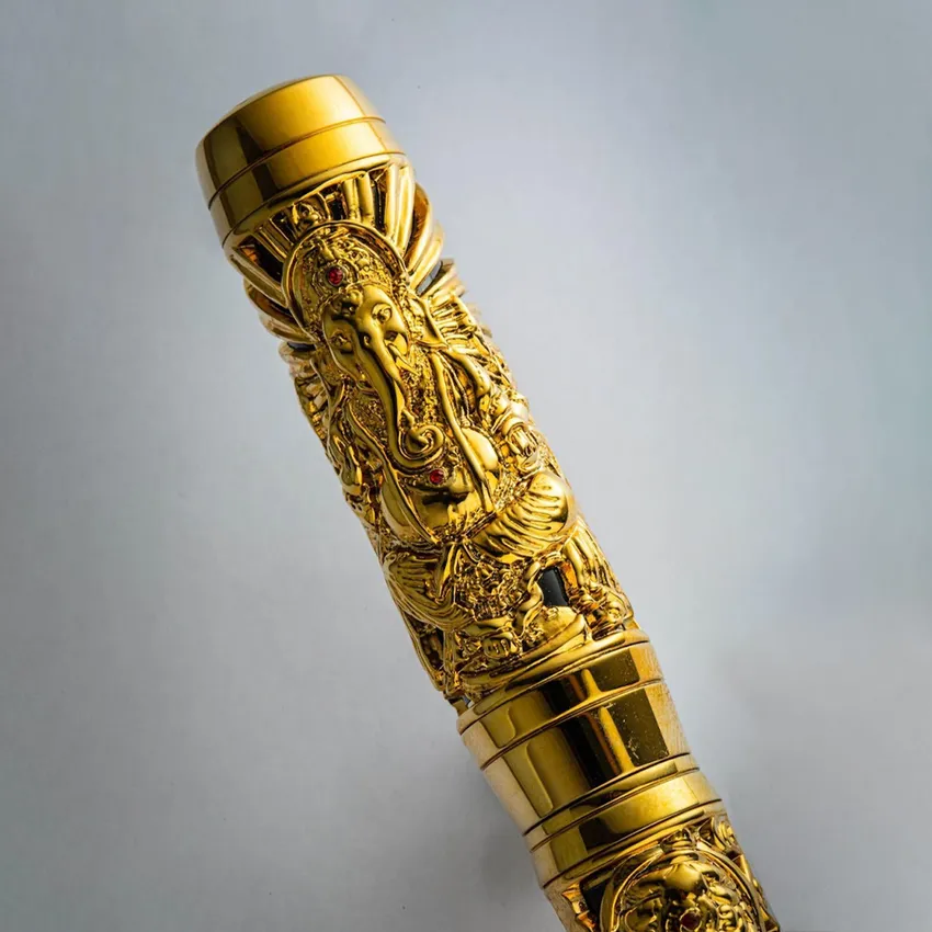 Noblia Limited Edition Ganesha Fountain Pen (Medium) Gold