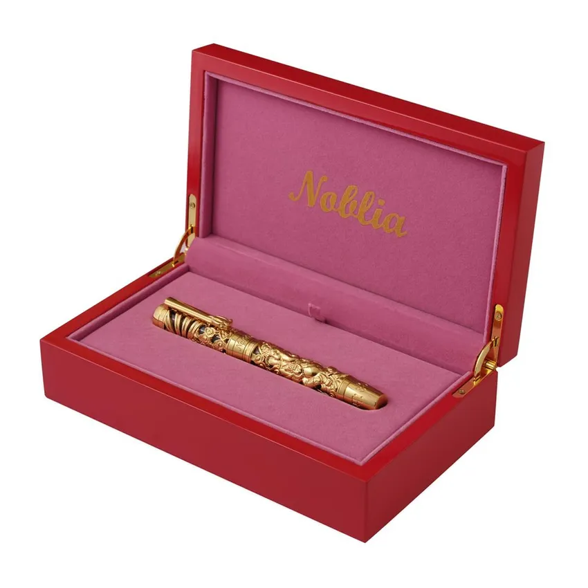 Noblia Limited Edition Ganesha Fountain Pen (Medium) Gold