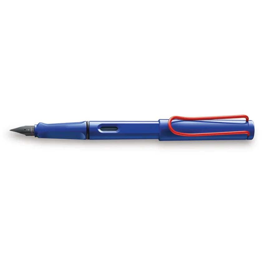 Lamy 014 Safari 2022 Special Edition Fountain Pen (Fine) - Blue and Red