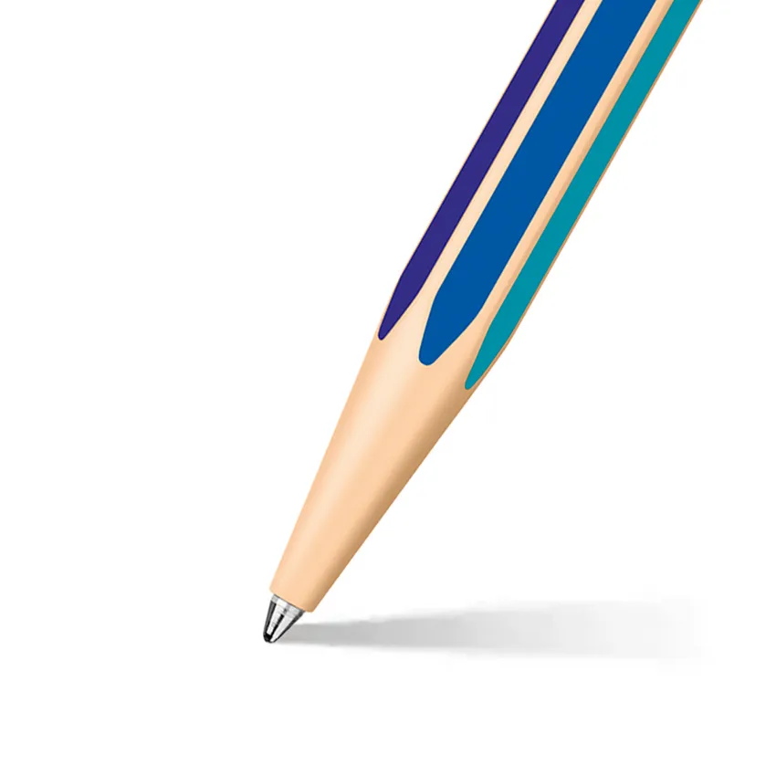 Caran d'Ache 849 2022 Limited Edition Colour Treasure Ballpoint Pen - Cold Rainbow Blue