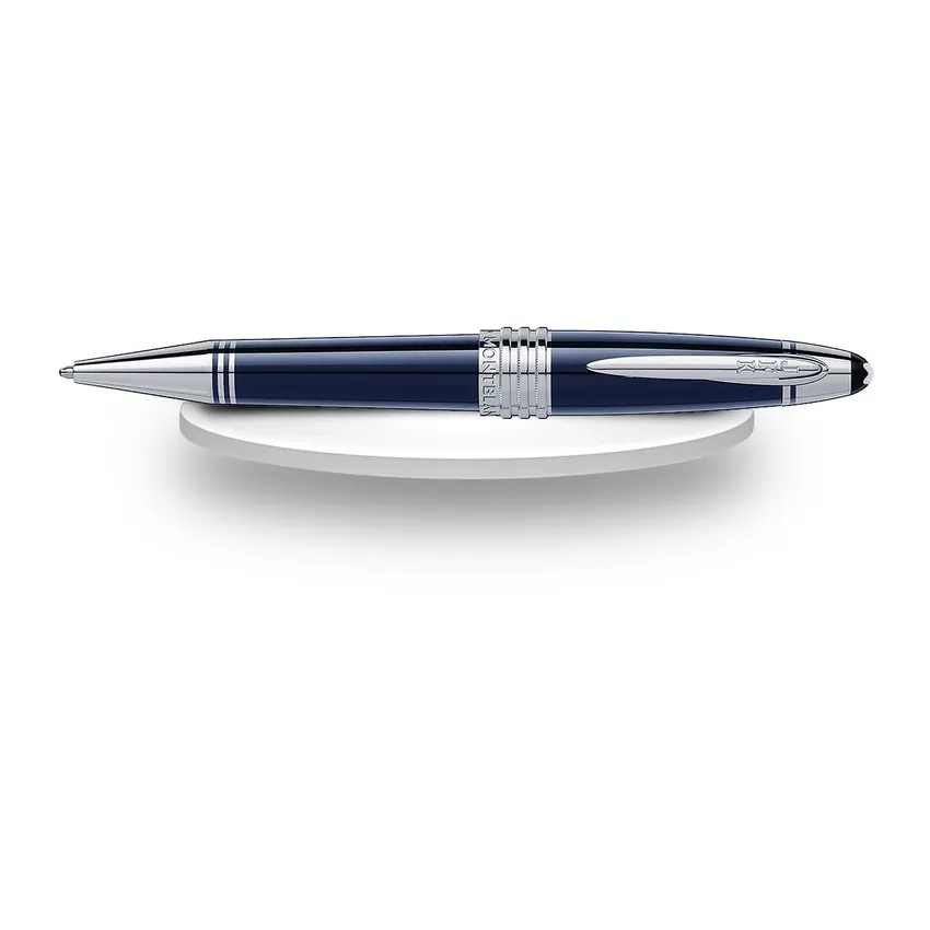Montblanc John F. Kennedy Ballpoint Pen - Blue With Platinum Trims