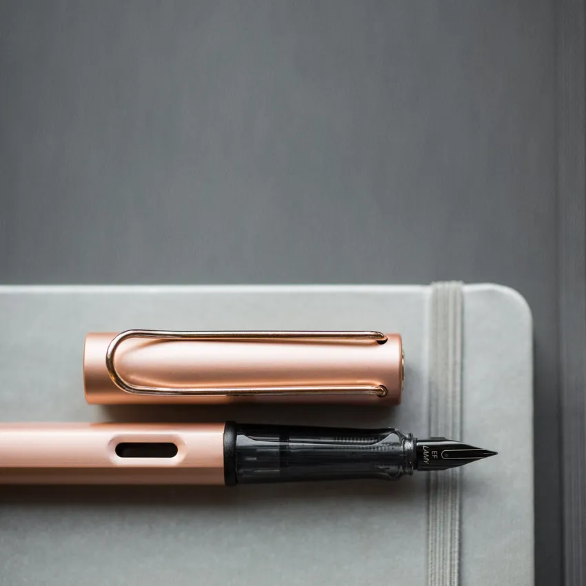 Lamy LX 076 Fountain Pen Fine Rose Gold With Rose Gold Metal Clip