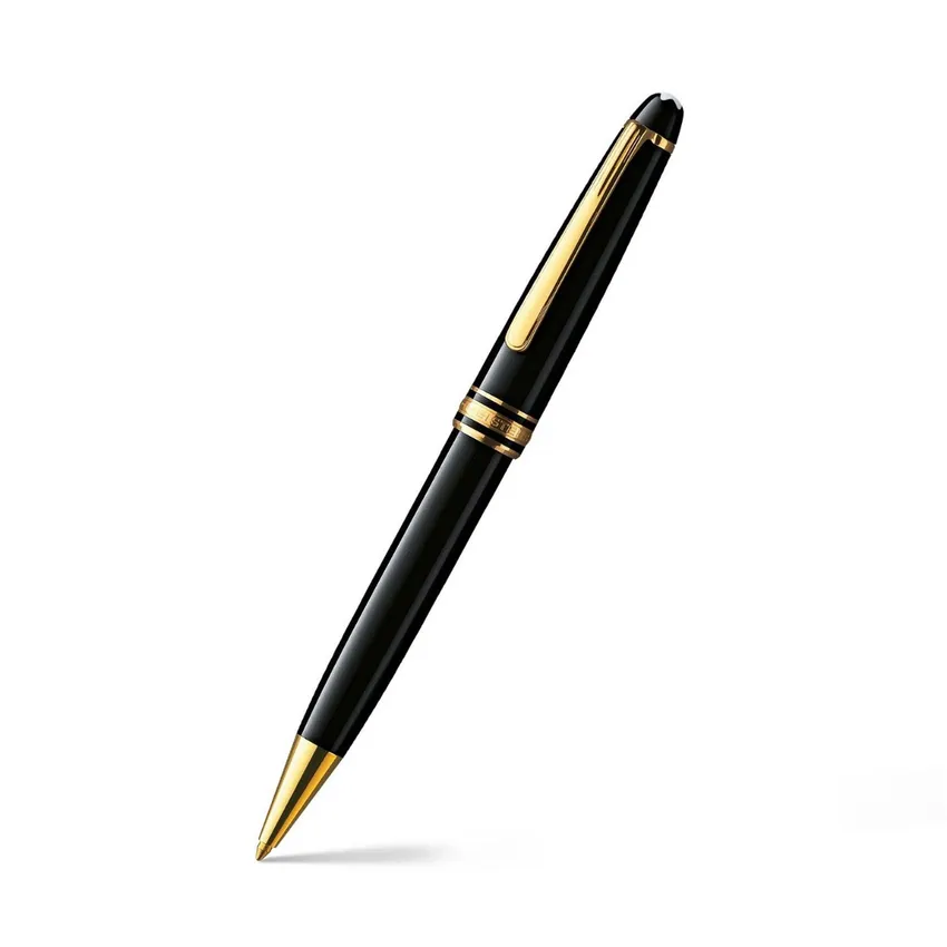 Montblanc MeisterstÃÂ¼ck Classique Ballpoint Pen - Black With Gold Trims