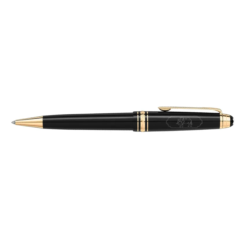 Montblanc 128475 MeisterstÃ¼ck Classique 'Around The World In 80 Days' Ballpoint Pen - Anthracite With Gold Trims