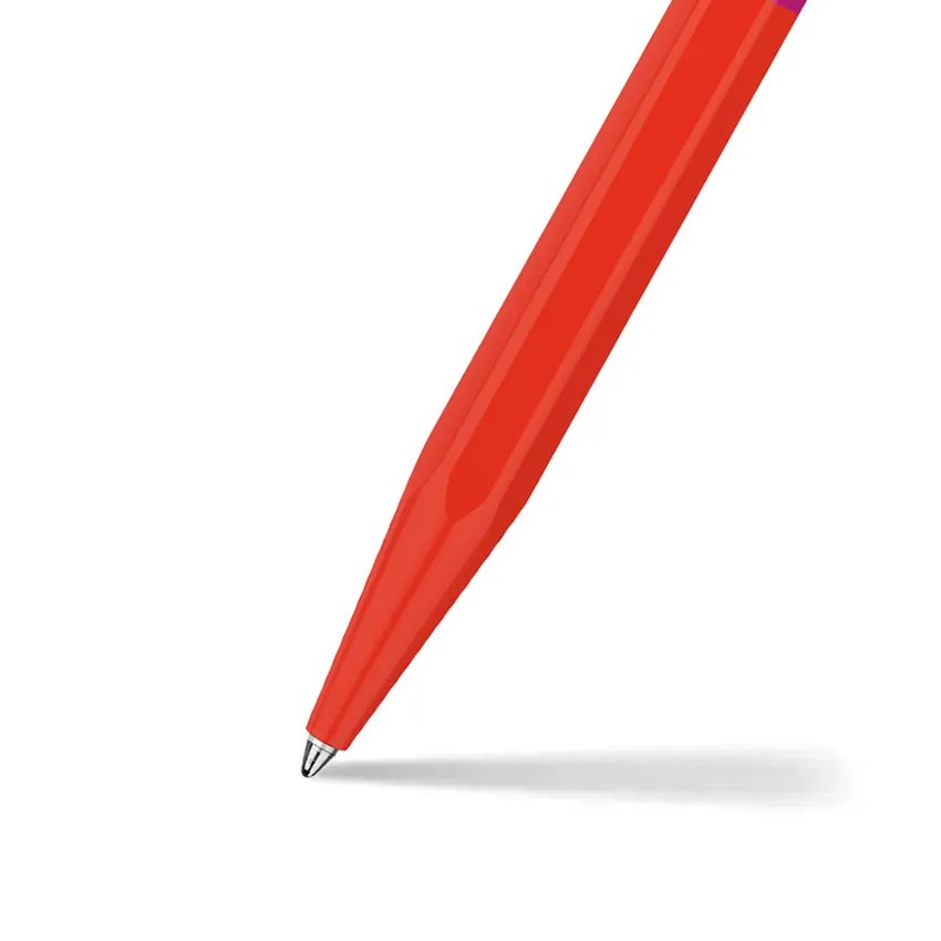 Caran d'Ache 849 Bille Paul Smith Ballpoint Pen - Warm Red And Melrose Pink