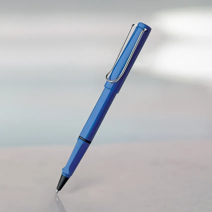 Lamy Safari 314 Rollerball Pen Blue With Chrome Plated Clip