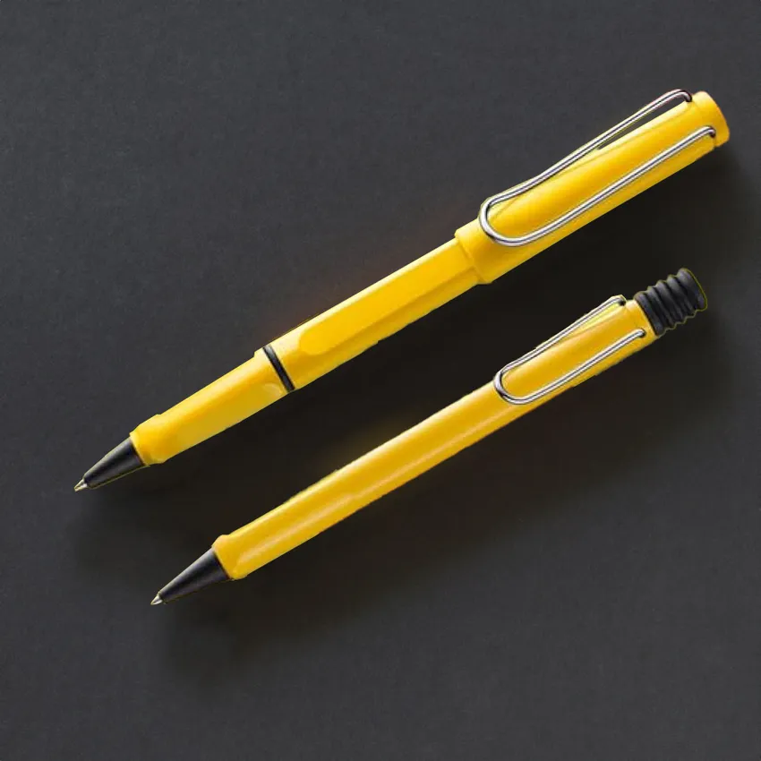 Lamy Safari 218 Ballpoint Pen Yellow With Chrome Plated Clip