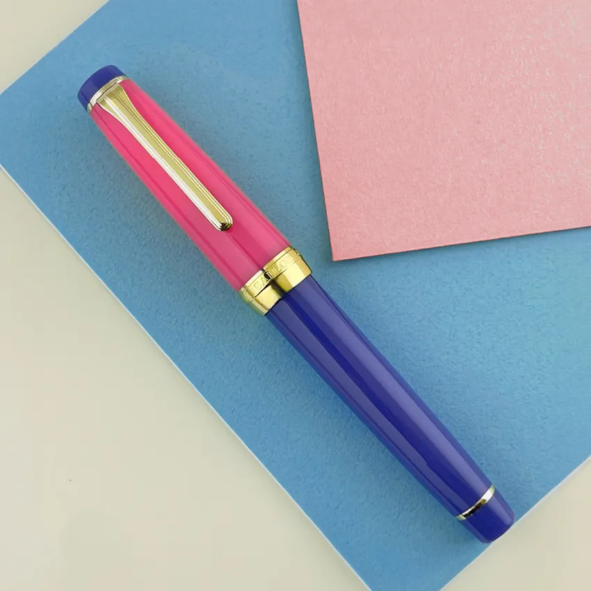 Sailor Professional Gear Slim 'The Pillow Book' Fountain Pen (14K Medium) - Spring Sky With Rodhium Trims