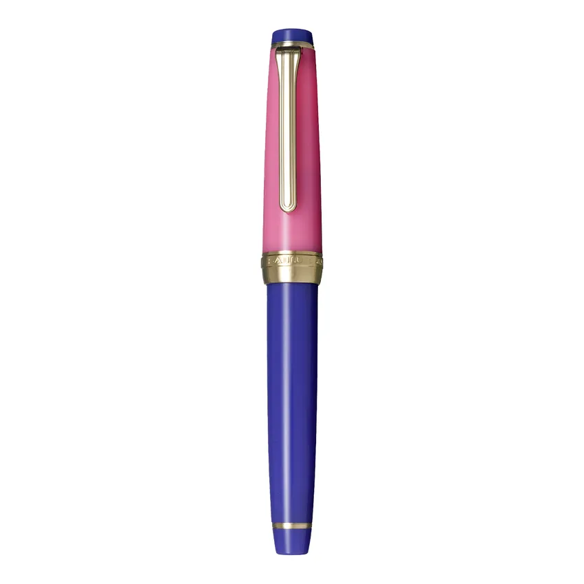 Sailor Professional Gear Slim 'The Pillow Book' Fountain Pen (14K Medium) - Spring Sky With Rodhium Trims