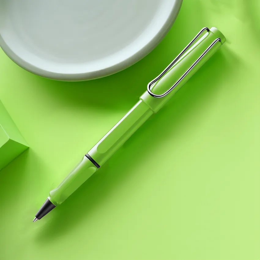 Lamy Safari 313 Rollerball Pen Green With Chrome Plated Clip