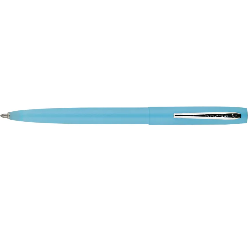 Fisher Space M4BL/CT Cap-O-Matic Military Non-Reflective Ballpoint pen with chrome clip Matte Blue