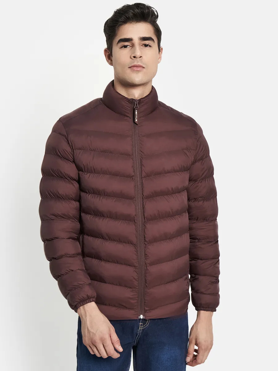 Maroon puffer jacket men hotsell