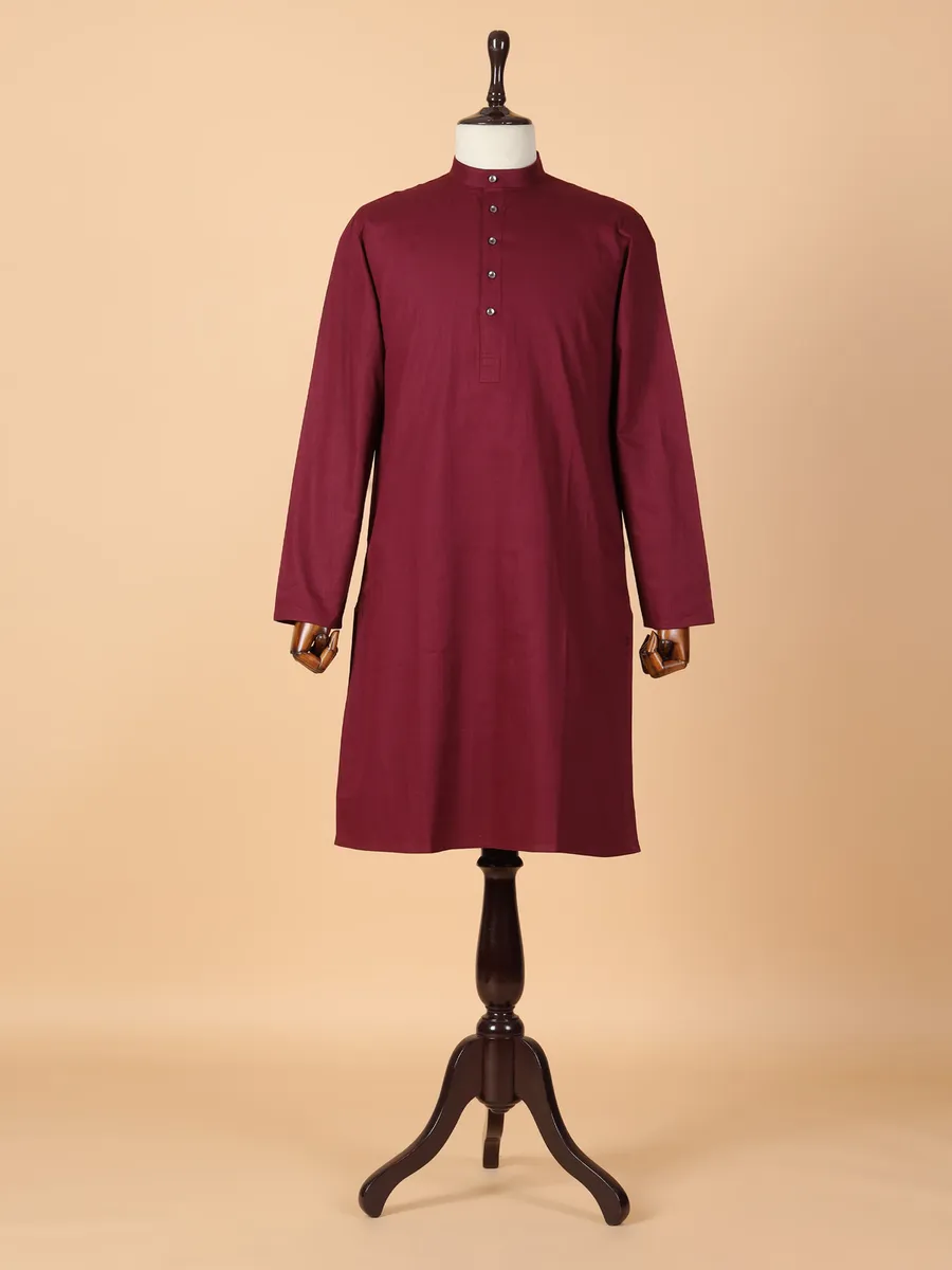 Attractive maroon cotton kurta suit G3 MKS5366 Australia
