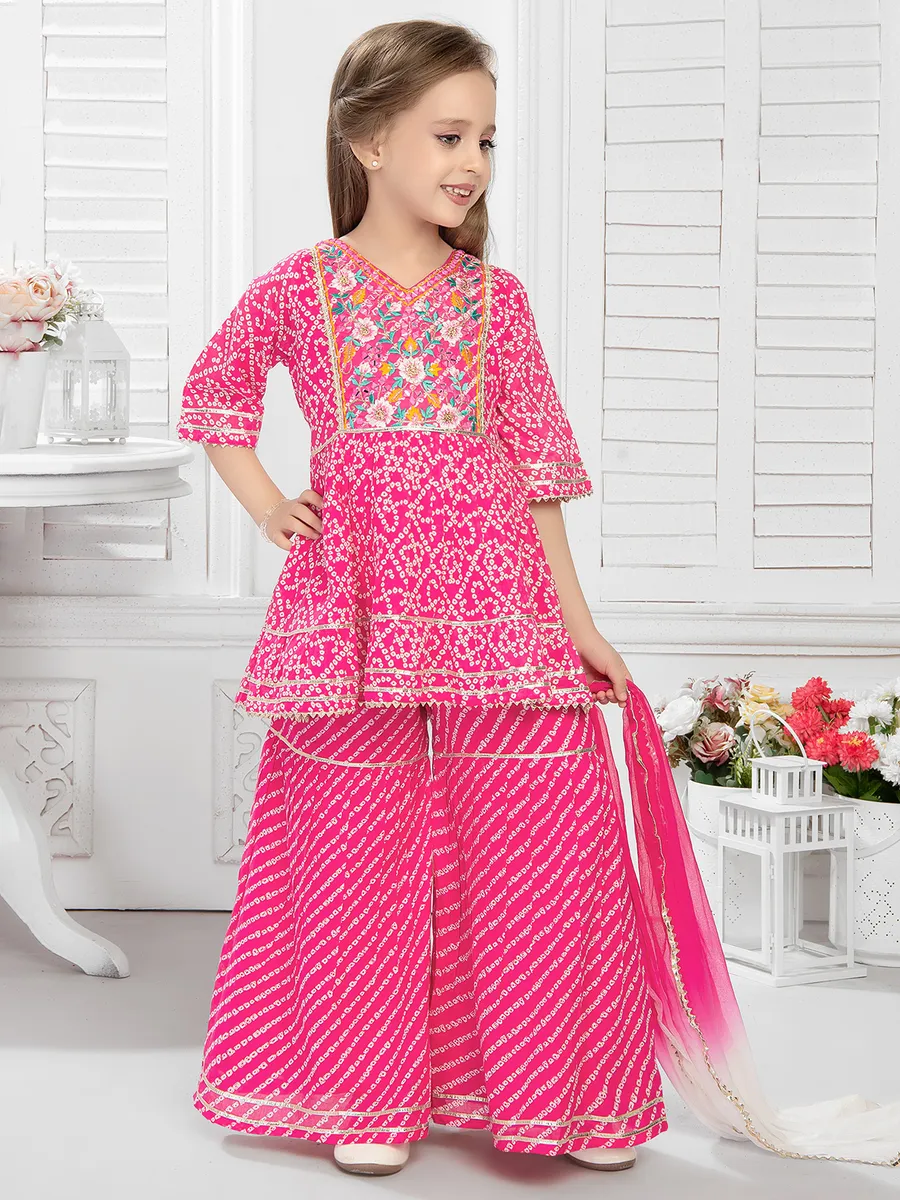 Cotton sharara suit new arrivals