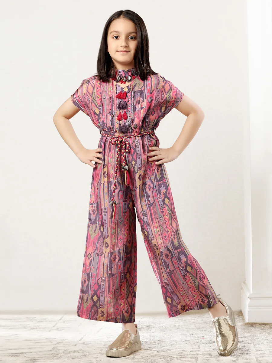 Dark pink jumpsuit shop