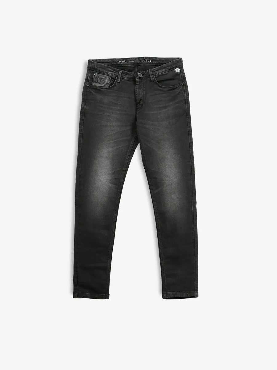 AKM 【DENIM SLACKS (BLACK ONE WASH)】