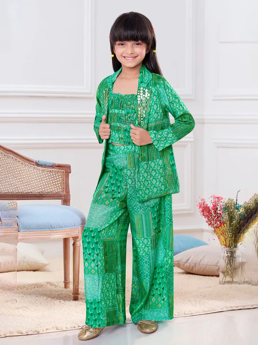 Jacket style green printed co ord set G3 GCC92 Canada
