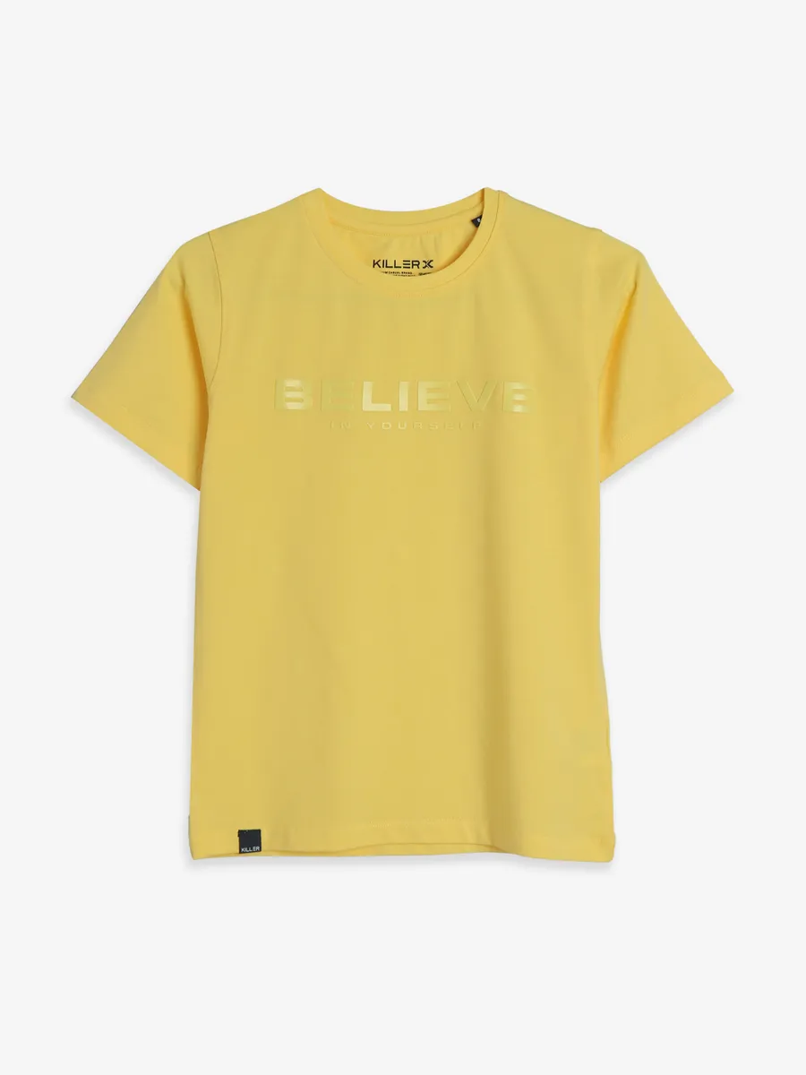 ★Still Here★ イエロー 'The Shirt' Tシャツ killer_cotton_yellow_t_shirt_1