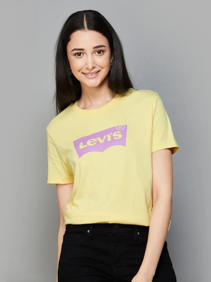 LEVIS bright yellow printed t shirt G3 WTO5165 Canada