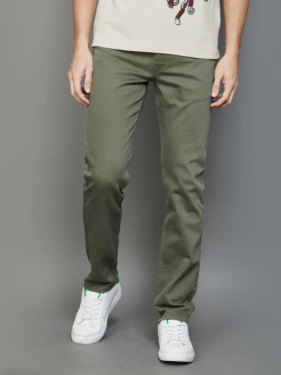 Levi's olive green jeans outlet