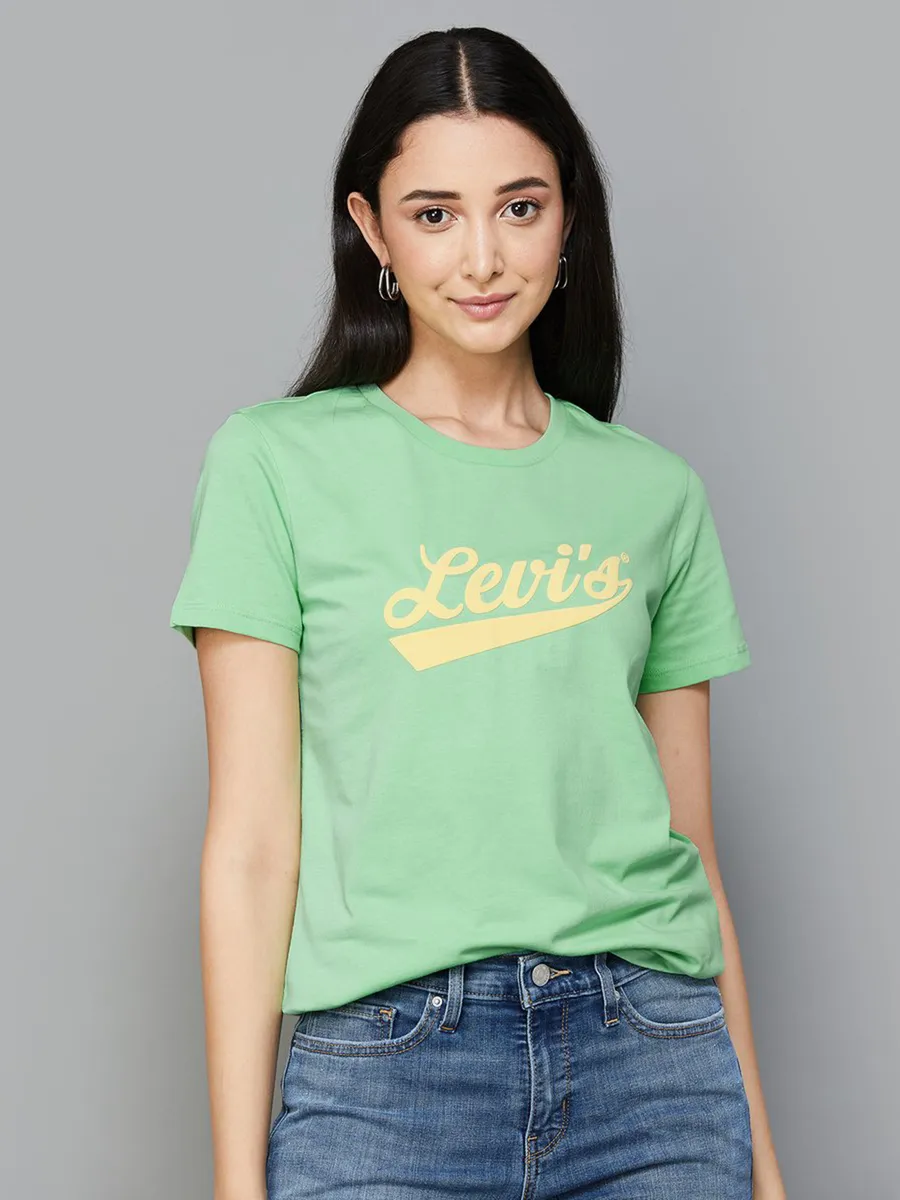 Levis green t shirt sale