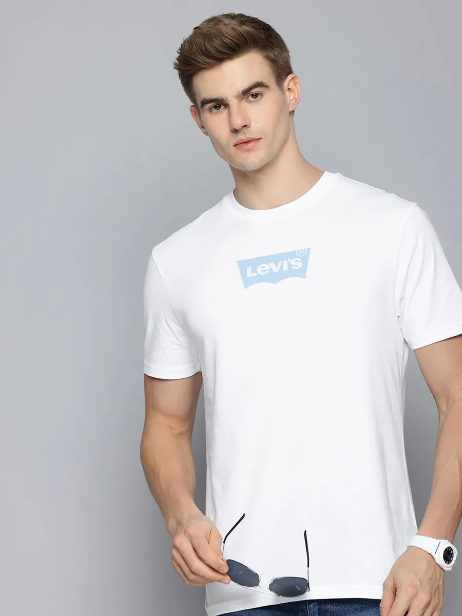 LEVIS plain white t shirt in cotton