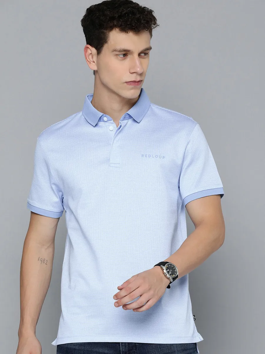 Levis sky blue cotton polo t shirt-G3-MTS17559 Ireland