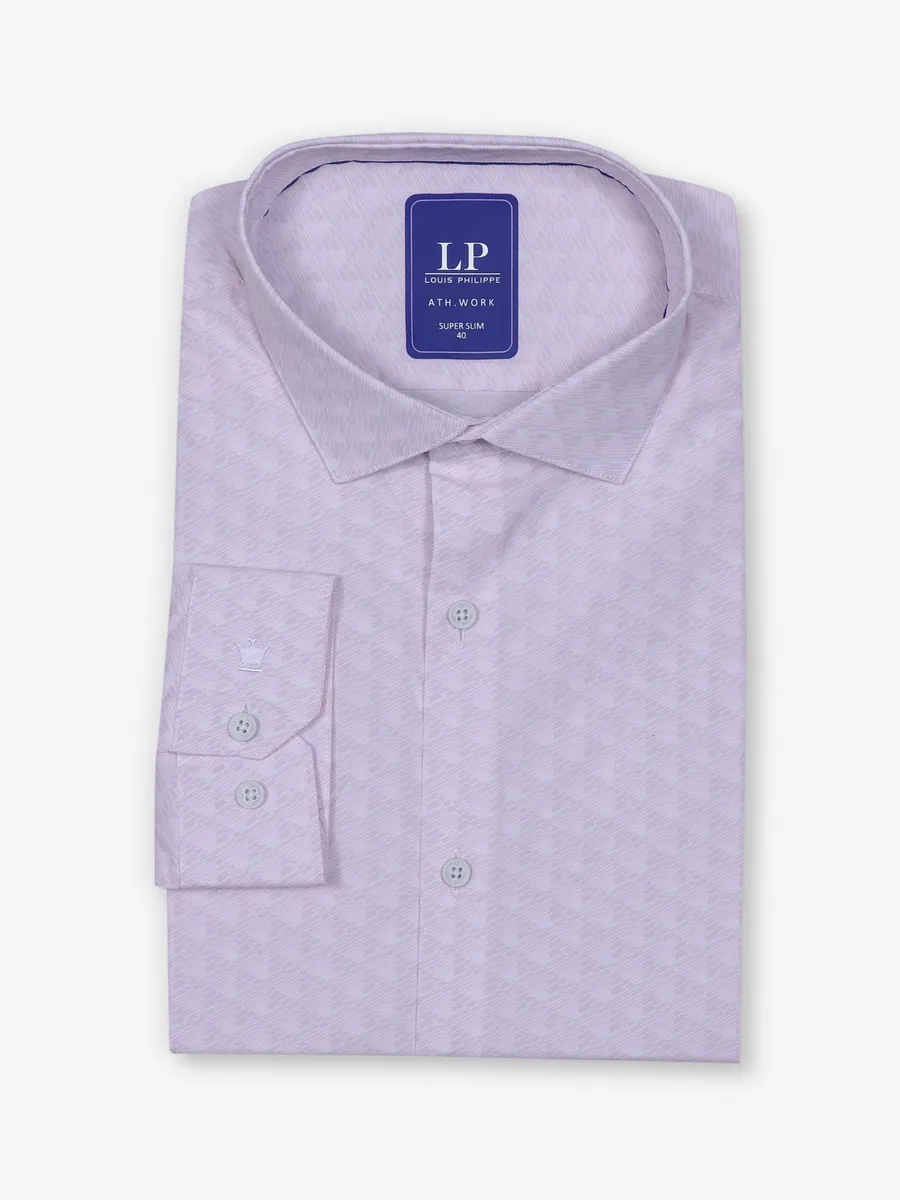 LOUIS PHILIPPE plain pink cotton formal shirt G3 MFS14099