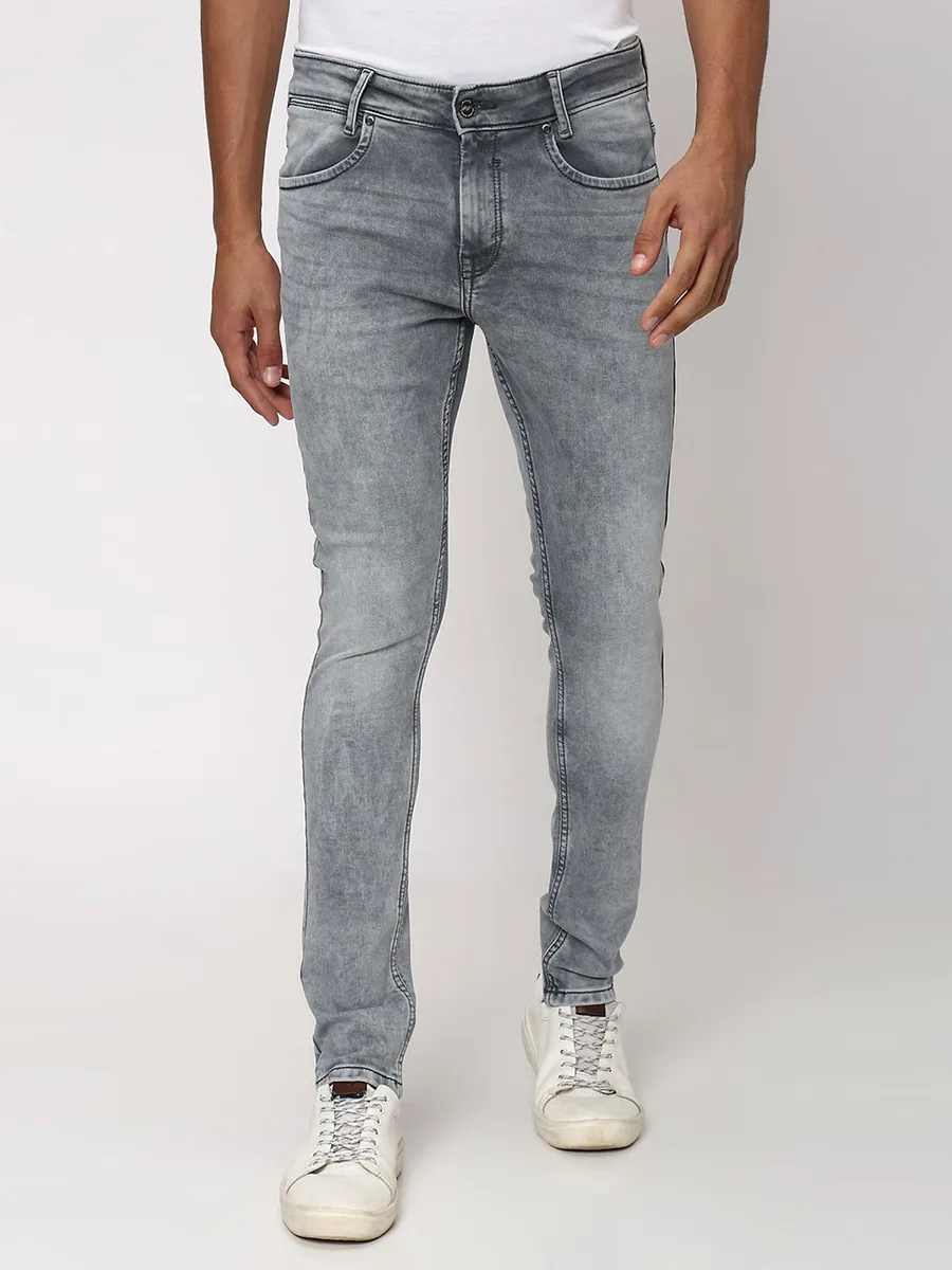 Mufti washed skinny fit grey jeans-G3-MJE4369 Ireland