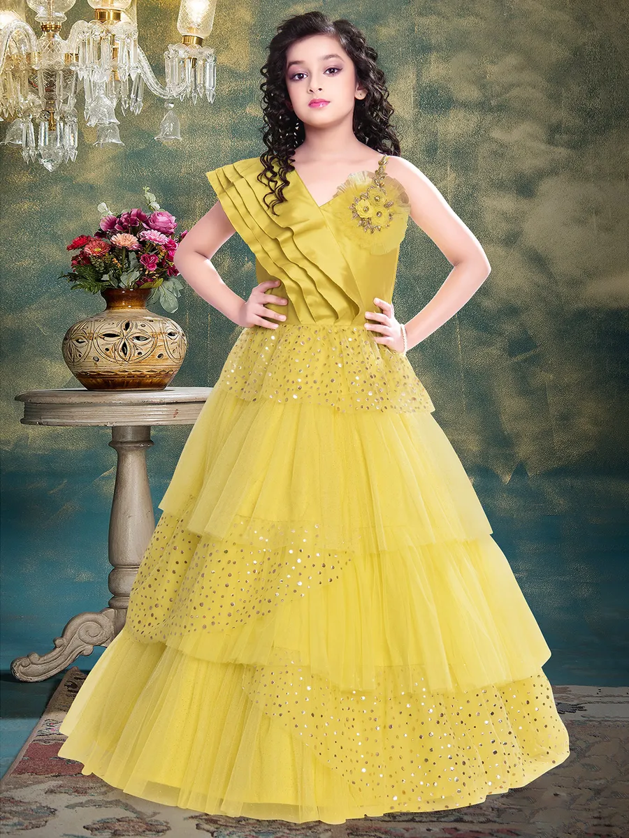 Girls net gown 2025