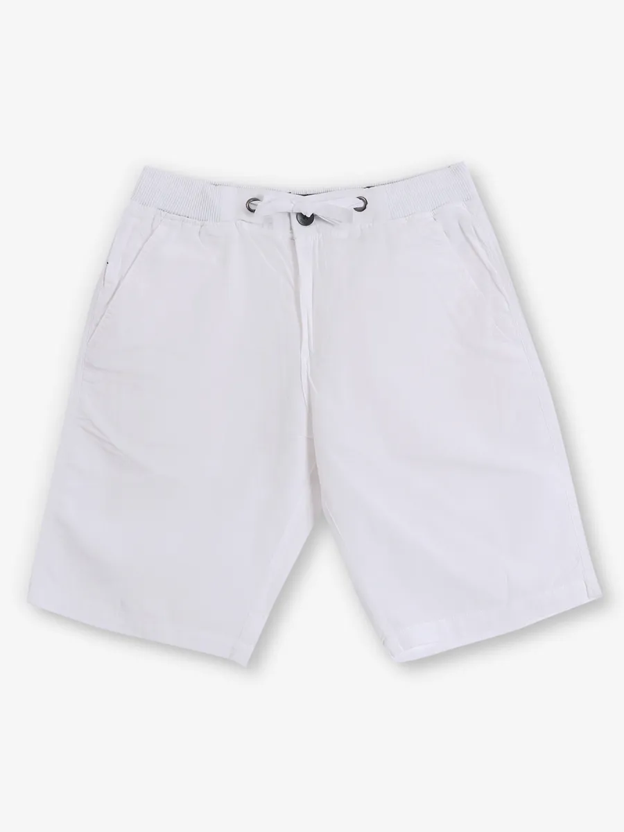 White cotton shorts top