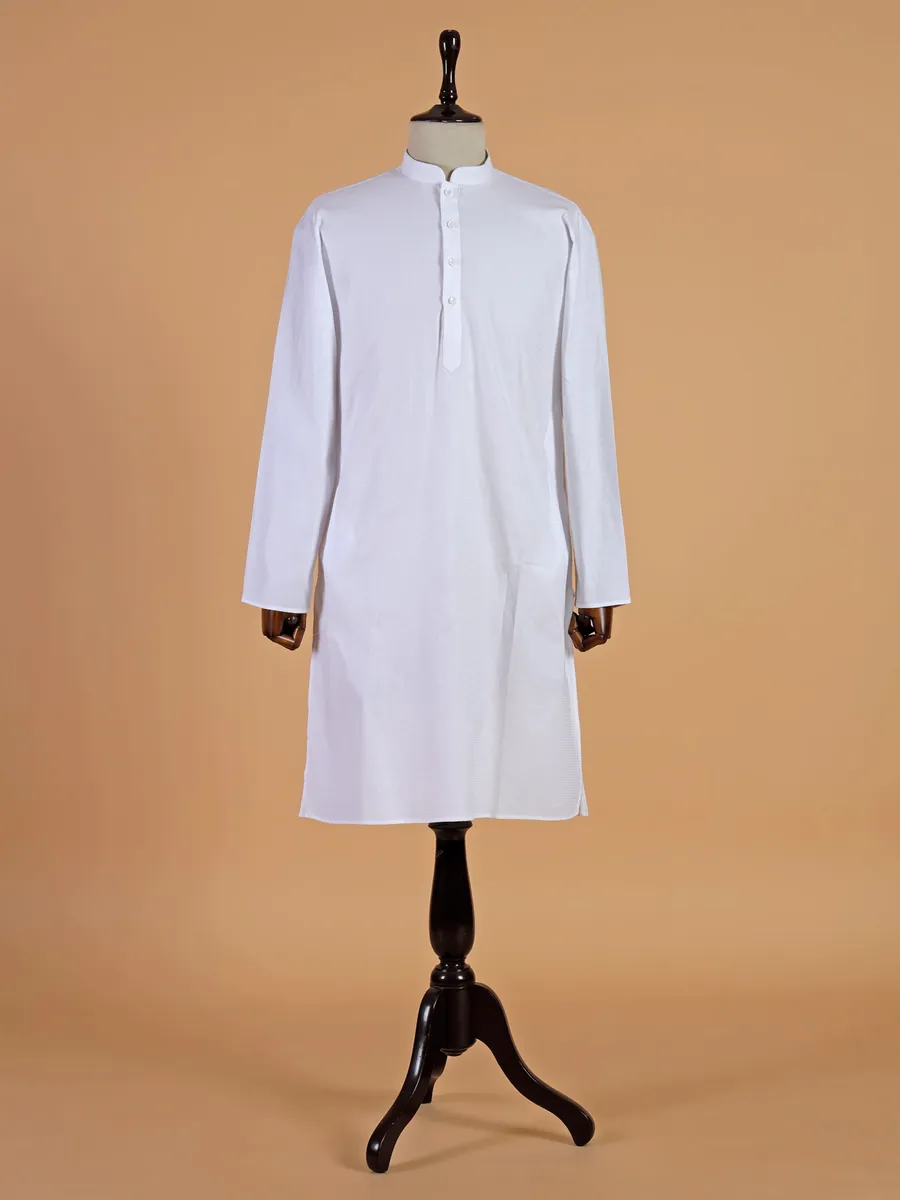 Stunning White cotton kurta pajama