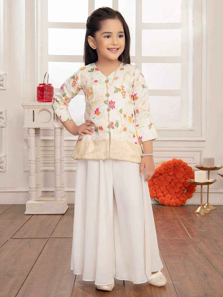 White palazzo suit sales