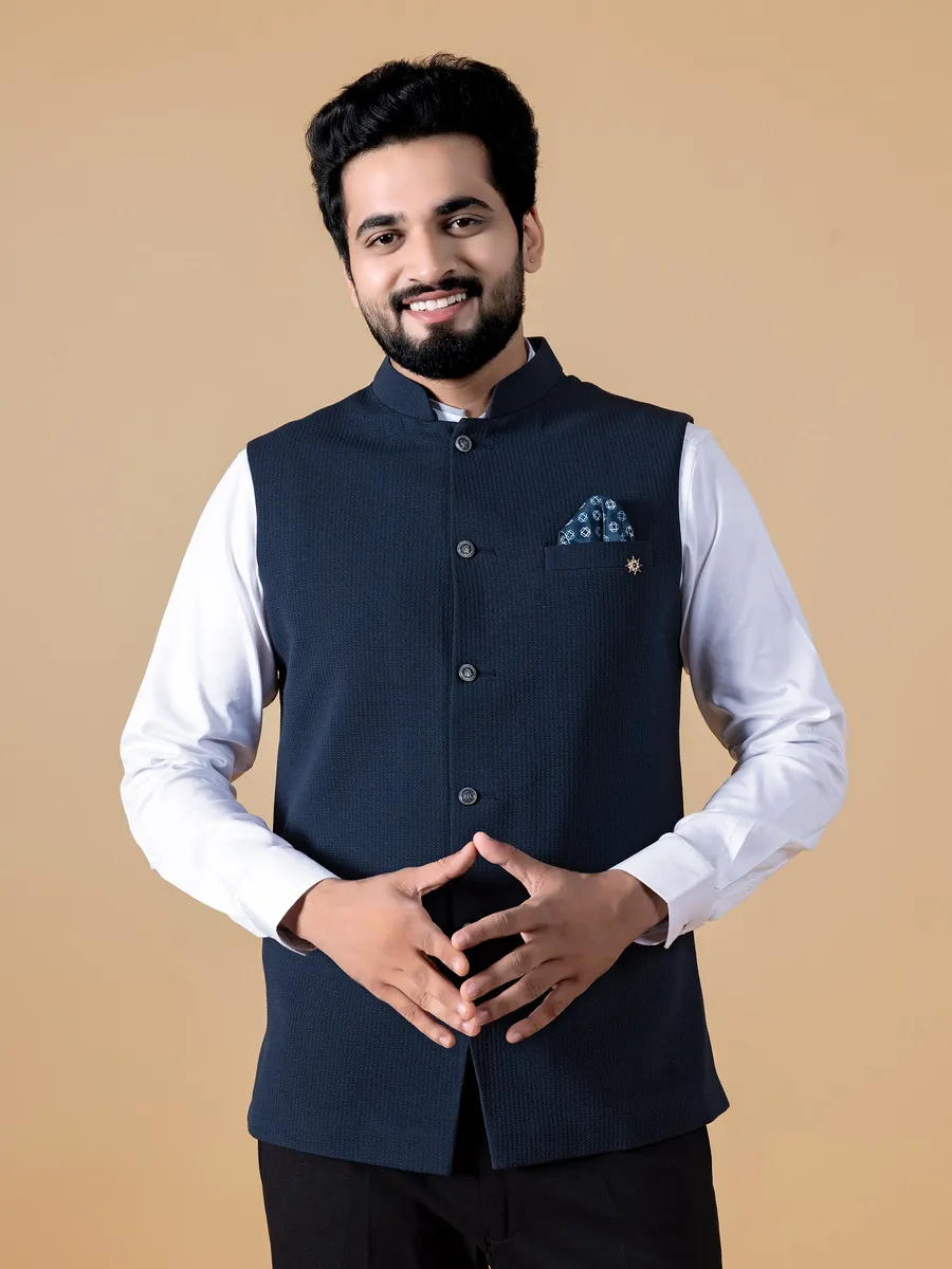 Teal Blue Texture Waistcoat G3 MWC2395 United States Teal blue texture waistcoat g3 mwc2395 united states