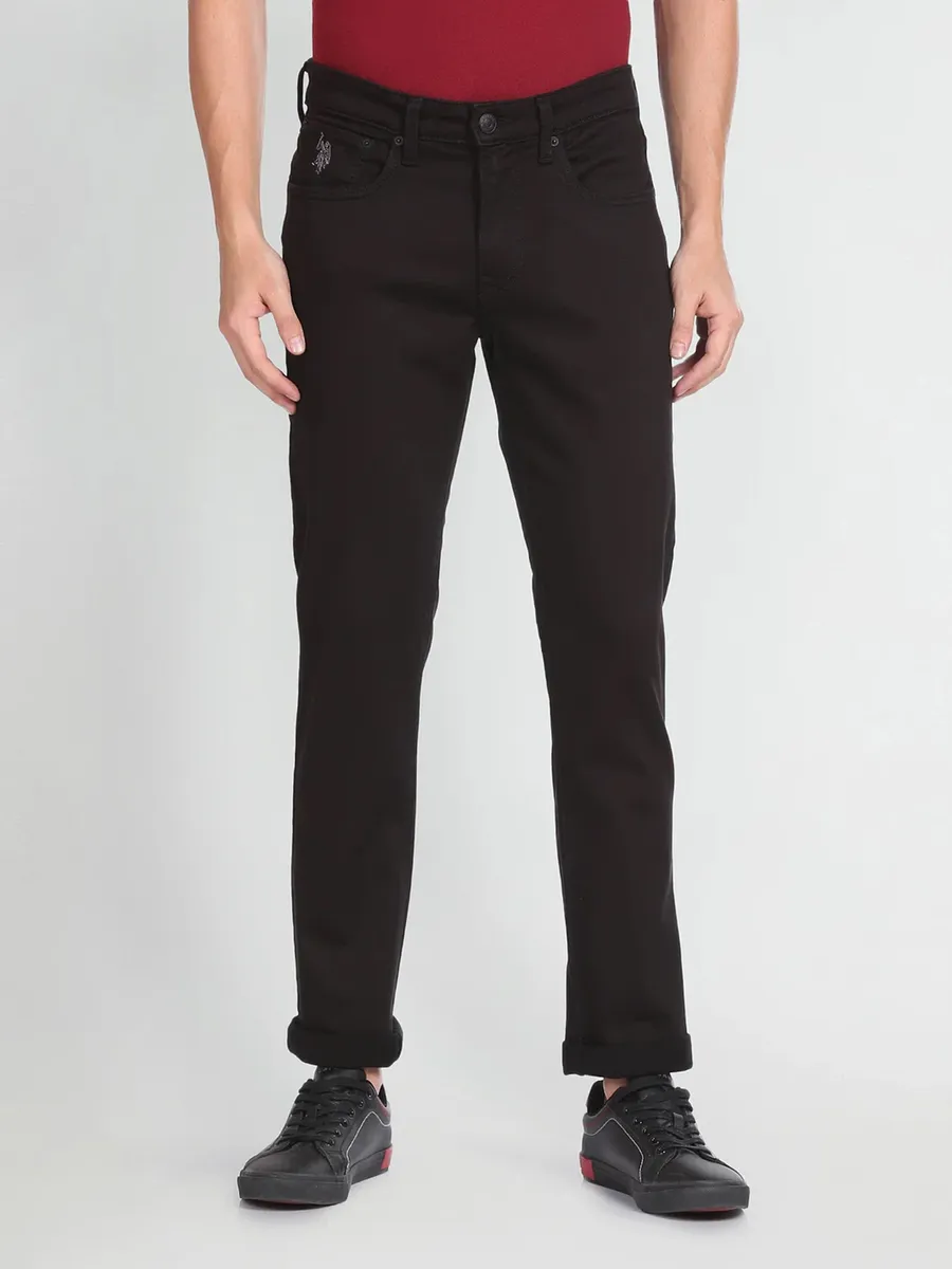 U S POLO ASSN black jeans in slim taper G3 MJE4305