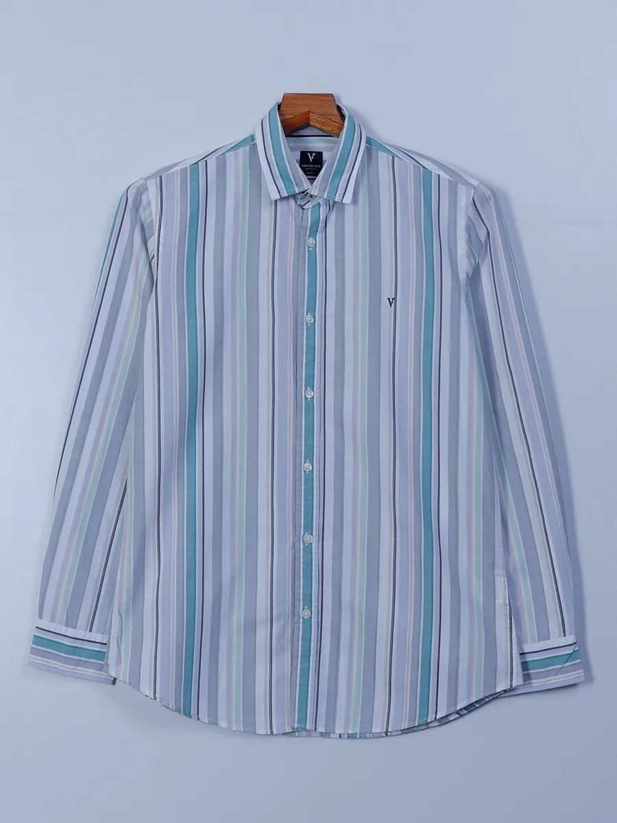 トップス ~60s Van Heusen / stripe shirt Vintage Van Heusen Button Up Shirt Mens Multicolor Striped