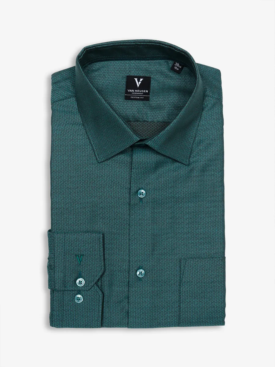 Van Heusen rama green texture shirt-G3-MPS12294 Bahrain