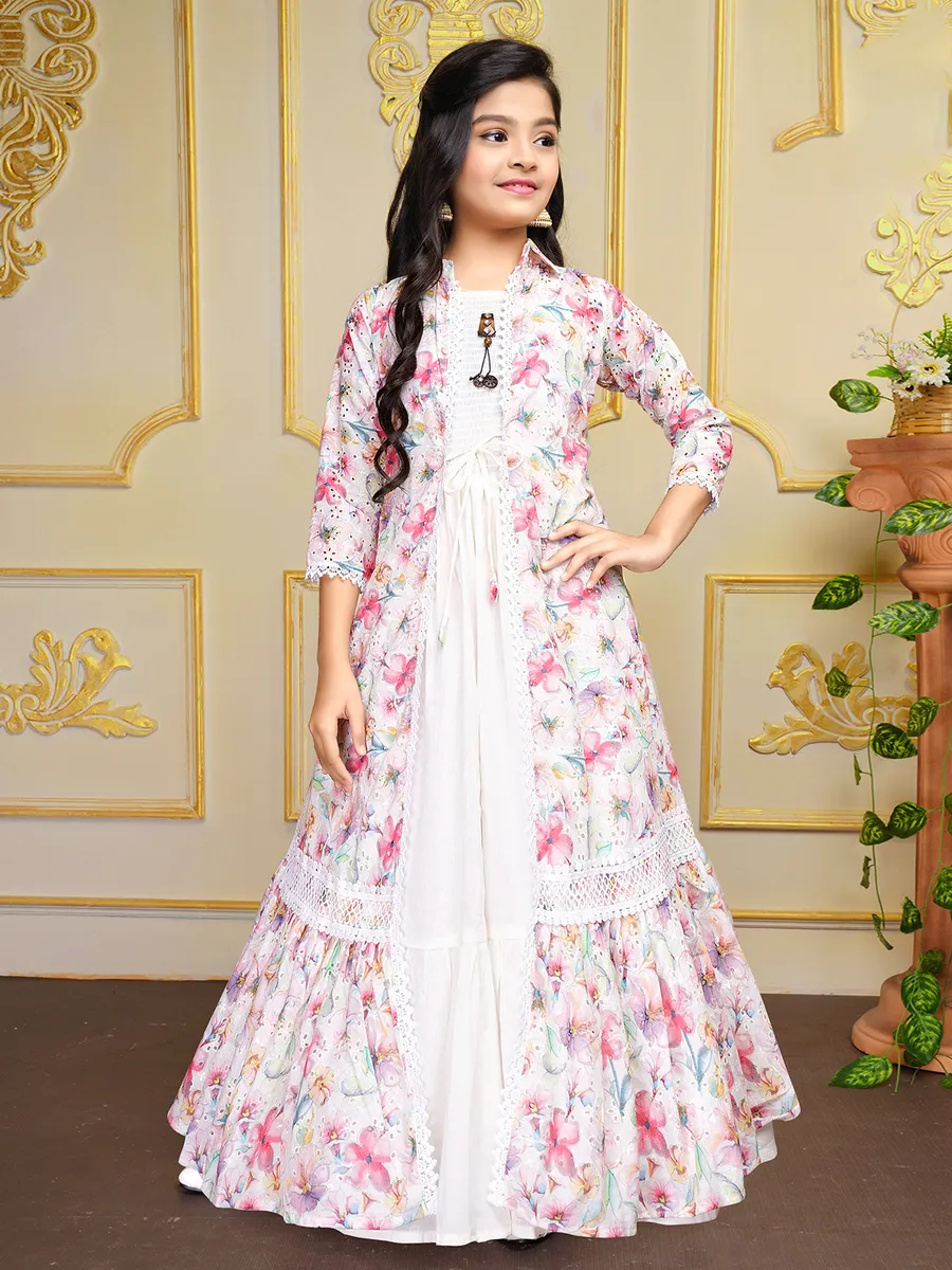 White cotton gown on sale