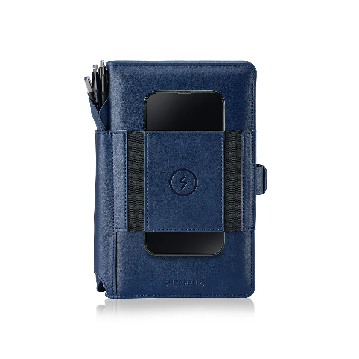 SHEAFFER SUPERBOOK MINI多機能ノートカバー Buy Sheaffer Superbook Mini Power Bank Organizer - Blue