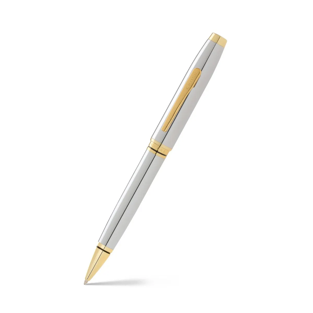 Buy Cross AT0662-2 Coventry Ballpoint Pen Chrome with Gold Trims...